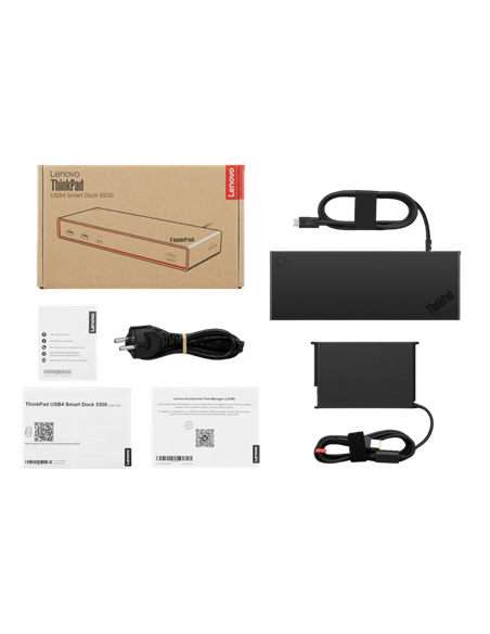 Stație Docking Lenovo ThinkPad USB4 Smart Dock 5500, Negru