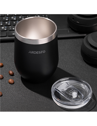 Термокружка Ardesto AR2635MMB, 0,35л, Чёрный