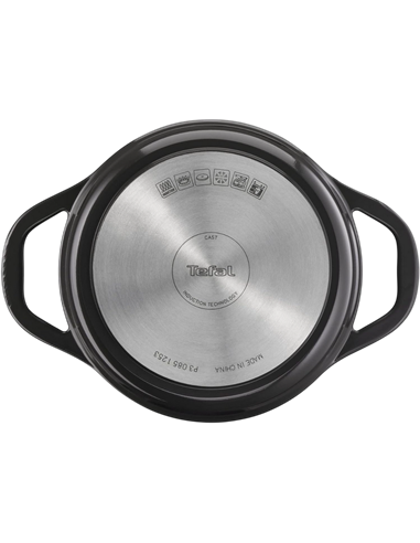 Кастрюля Tefal E2554404, 3,1л, 20см, Чёрный