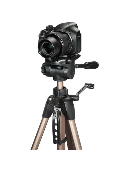 Trepied/Monopod HAMA Star 62, Cap panoramic cu 3 căi, Bej