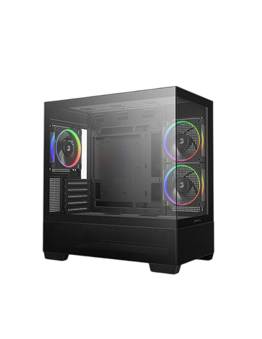Carcasă PC Deepcool CG380 3F, Mini-Tower, Fără PSU, Negru