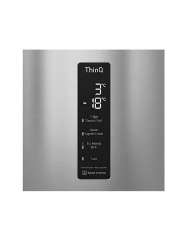 Frigider LG GBB566PZHMN, Oțel inoxidabil