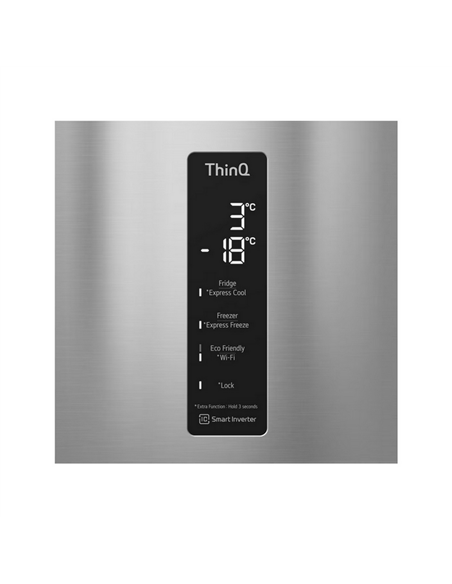 Frigider LG GBB566PZHMN, Oțel inoxidabil