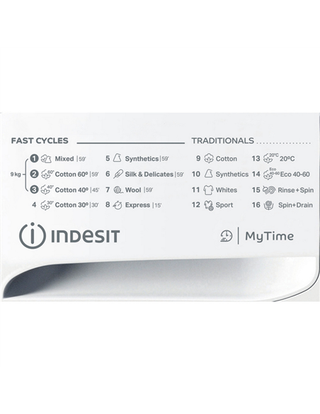 Стиральная машина Indesit MTWA 91284 W EE, 9кг, Белый