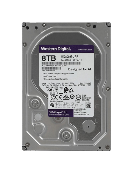 Жесткий диск Western Digital WD Purple Pro, 3.5", 8 TБ <WD8002PURP>
