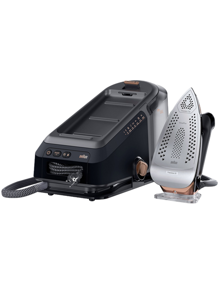 Fier de călcat cu generator de abur Braun IS 7286BK SS, 2700W, 