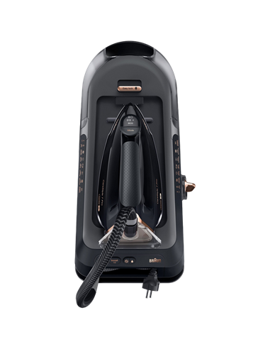 Fier de călcat cu generator de abur Braun IS 7286BK SS, 2700W, 