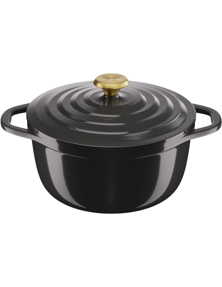 Кастрюля Tefal E2554604, 4,7л, 24см, Чёрный