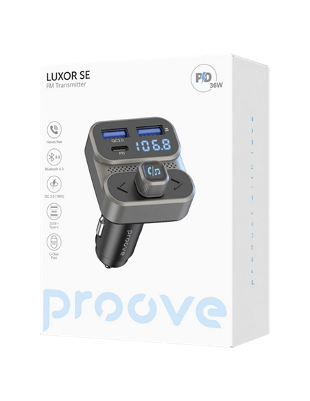 Modulator FM Proove Luxor SE, Gri