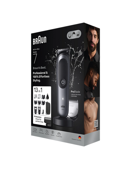 Мужской Триммер Braun AIO7560, Серый