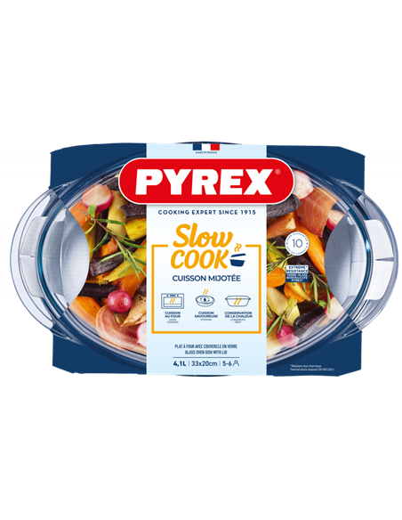 Tava de copt Pyrex 459A000, Transparent