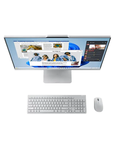 Computer All-in-One Lenovo IdeaCentre 3 27ARR9, 27", AMD Ryzen 5 7535HS, 16GB/512GB, Fără SO, Cloud Grey