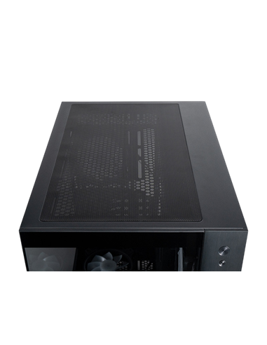 Компьютерный корпус Chieftec Visio, Midi-Tower, Без блока питания, Чёрный