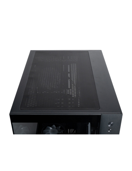 Компьютерный корпус Chieftec Visio, Midi-Tower, Без блока питания, Чёрный
