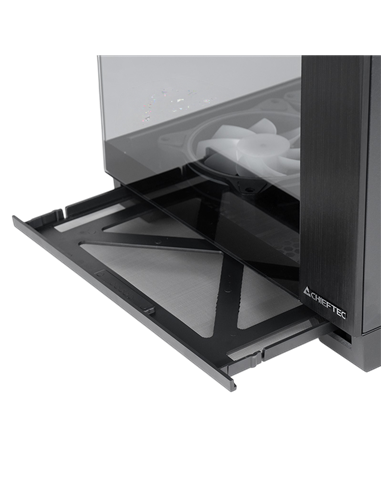 Carcasă PC Chieftec Visio, Midi-Tower, Fără PSU, Negru