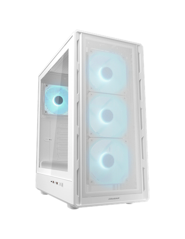 Carcasă PC Cougar Airface Pure PRO White, Midi-Tower, Fără PSU, Alb