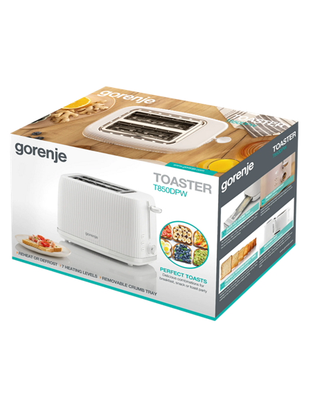 Toaster Gorenje T850DPW, Alb