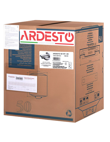 Накопительный водонагреватель Ardesto NEU NTS EU2, 50л, Белый