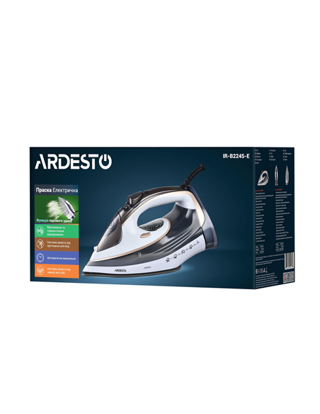 Fier de călcat Ardesto IR-B2245-E, 2400W, Gri | Alb