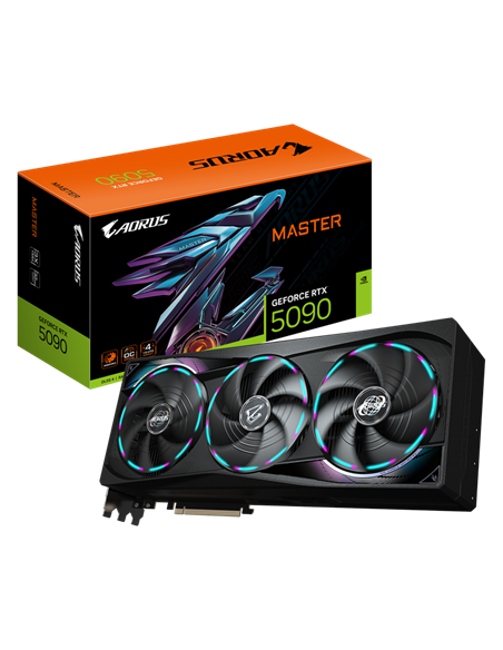 Видеокарта Gigabyte Aorus Master RTX5090, 32 ГБ GDDR7 512бит