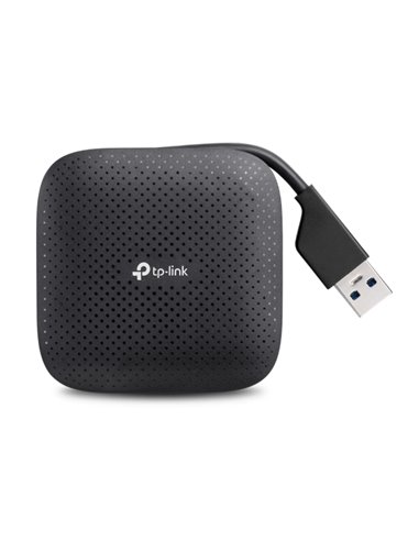 TP-Link UH400 USB Hub,  mini-size, 4 ports, USB 3.0, Built-in USB connector cable