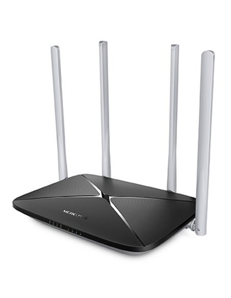 Wi-Fi роутер MERCUSYS AC12 / AC1200 Dual Band / Wi-Fi5 / 1WAN+4LAN / 4 external antennas