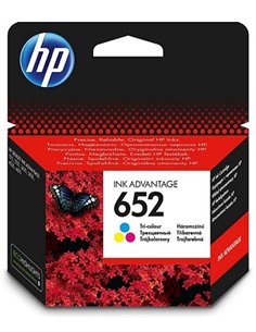 HP 652 (F6V24AE) Tri-color Original Ink Cartridge for HP DeskJet Ink Advantage 4675, 1115, 2135, 3635, 3835, 4535, 5075, 5275...