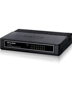 TP-LINK TL-SF1016D  16-port Desktop Switch, 16 10/100M RJ45 ports, Plastic case