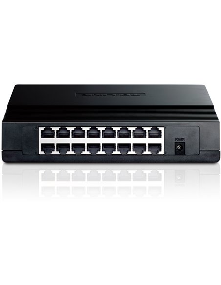 TP-LINK TL-SF1016D  16-port Desktop Switch, 16 10/100M RJ45 ports, Plastic case