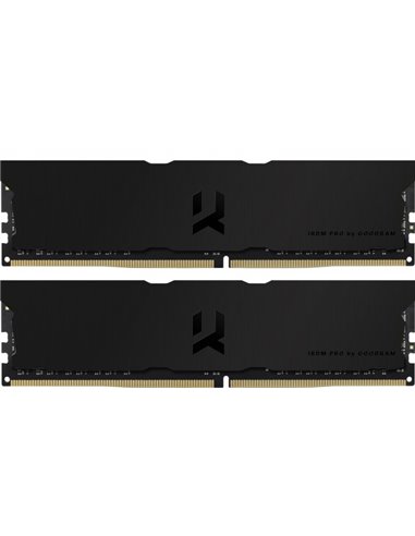 16GB (Kit of 2*8GB) DDR4-3600  GOODRAM  IRDM PRO DDR4 DEEP BLACK  (Dual Channel Kit), PC28800, CL18, Latency 18-22-22, 1.35V,...