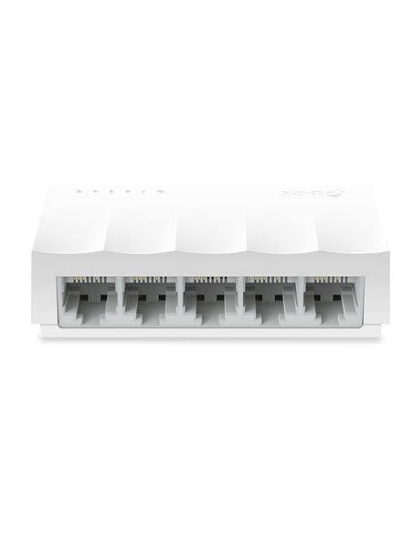 TP-LINK LS1005  5-port Desktop Switch, 5 10/100M RJ45 ports, Plastic case, LiteWave, Green Technology