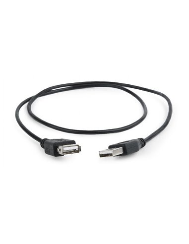 Кабель USB2.0 Cablexpert CC-USB2-AMAF-75CM/300-BK / 0.75 m / Black