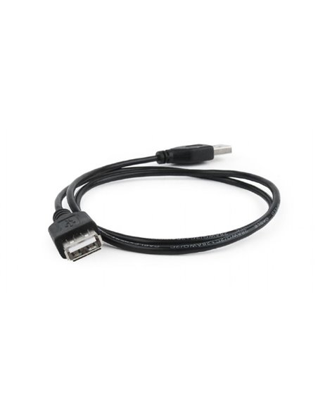 Cablu USB2.0 Cablexpert CC-USB2-AMAF-75CM/300-BK / 0.75 m / Black