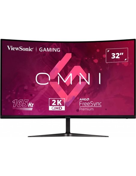 31.5” Monitor Gaming VIEWSONIC VX3218C-2K / 2K / Curved / 1ms / 165Hz / Black
