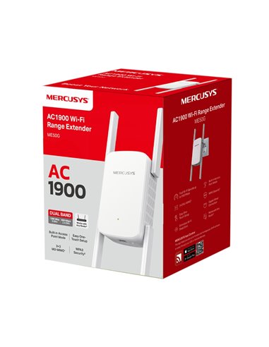 Усилители сигнала MERCUSYS ME50G / AC1900 Dual Band / Wi-Fi5 / 1 Lan Port / 4 external antennas