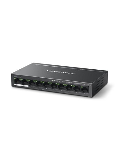 Коммутатор MERCUSYS MS110P / 10 port / 100Mb / RJ45 / Plastic case
