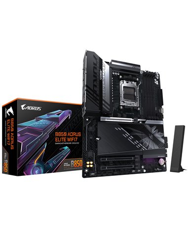 Placa de baza GIGABYTE B850 AORUS ELITE WF7/ AM5 / B850 / DDR5 / ATX