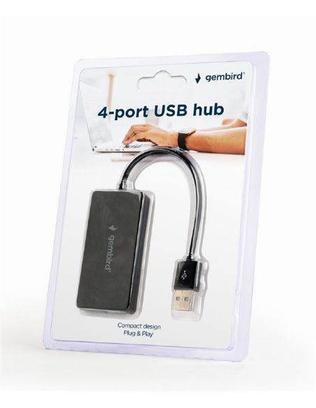USB Hub Gembird UHB-U2P4-04/ 4 x USB 2.0