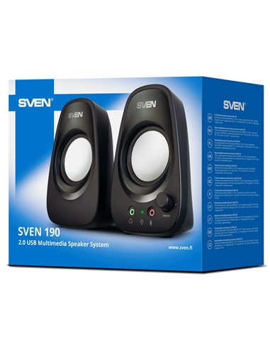 Колонки SVEN 190 / 2.0 / 6W RMS / USB power supply
