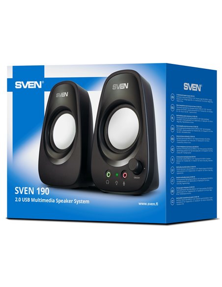 Boxe SVEN 190 / 2.0 / 6W RMS / USB power supply
