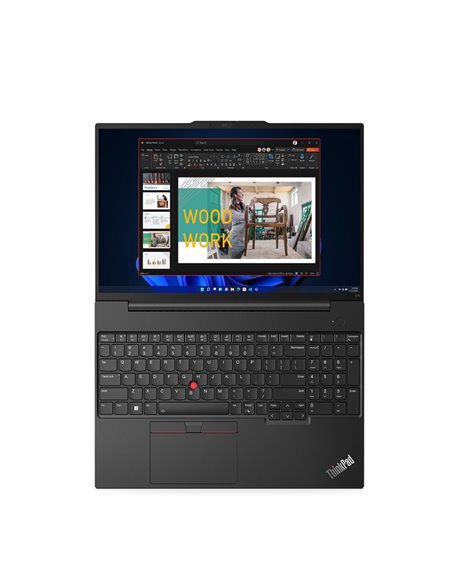 Ноутбук 16'' Lenovo ThinkPad E16 G1 / WUXGA / Intel Core i7-1355U / 16GB / 512GB SSD / Black