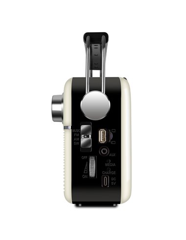 Колонка Портативная SVEN SRP-500, White / 3W / Bluetooth / FM/AM/SW Radio / USB / microSD