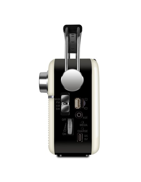 Boxa portabila SVEN SRP-500, White / 3W / Bluetooth / FM/AM/SW Radio / USB / microSD