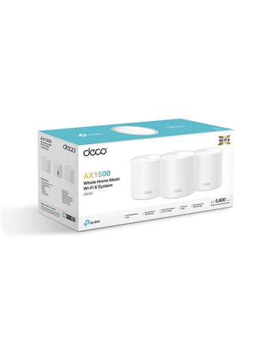 Mesh Wi-Fi 6 система TP-LINK Deco X10(3-pack)/ AX1500 Dual Band /  2 LAN/WAN Gigabit Port