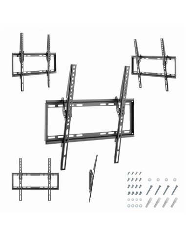 Suport TV de perete (inclinabil) 32”-55” Gembird ”WM-55T-03”, Black