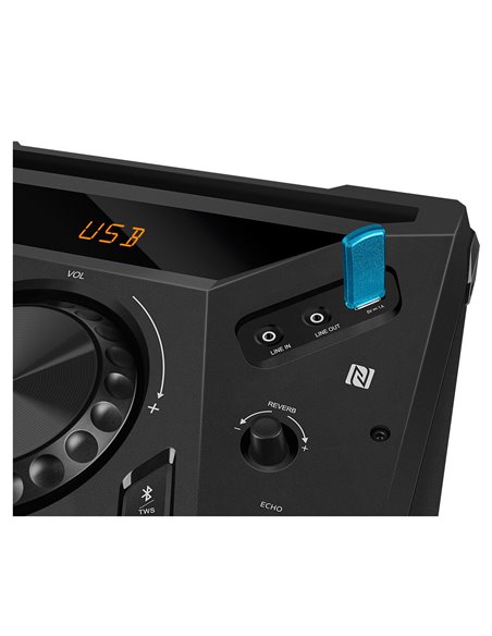 Boxa portabila SVEN PS-1900 Black / 1000W / Bluetooth / NFC / FM tuner / USB