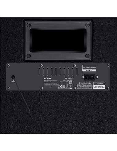 Boxa portabila SVEN PS-1900 Black / 1000W / Bluetooth / NFC / FM tuner / USB