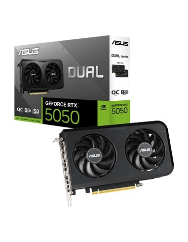 Видеокарта ASUS Dual GeForce RTX 5050 OC Edition / 8GB / GDDR6 / 128bit