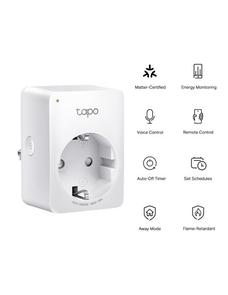 Mini Priza Smart cu monitorizare a energiei Tp-Link Tapo P110M / 16A / 3680W