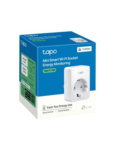Умная мини розетка с мониторингом энергопотребления Tp-Link Tapo P110M / 16A / 3680W